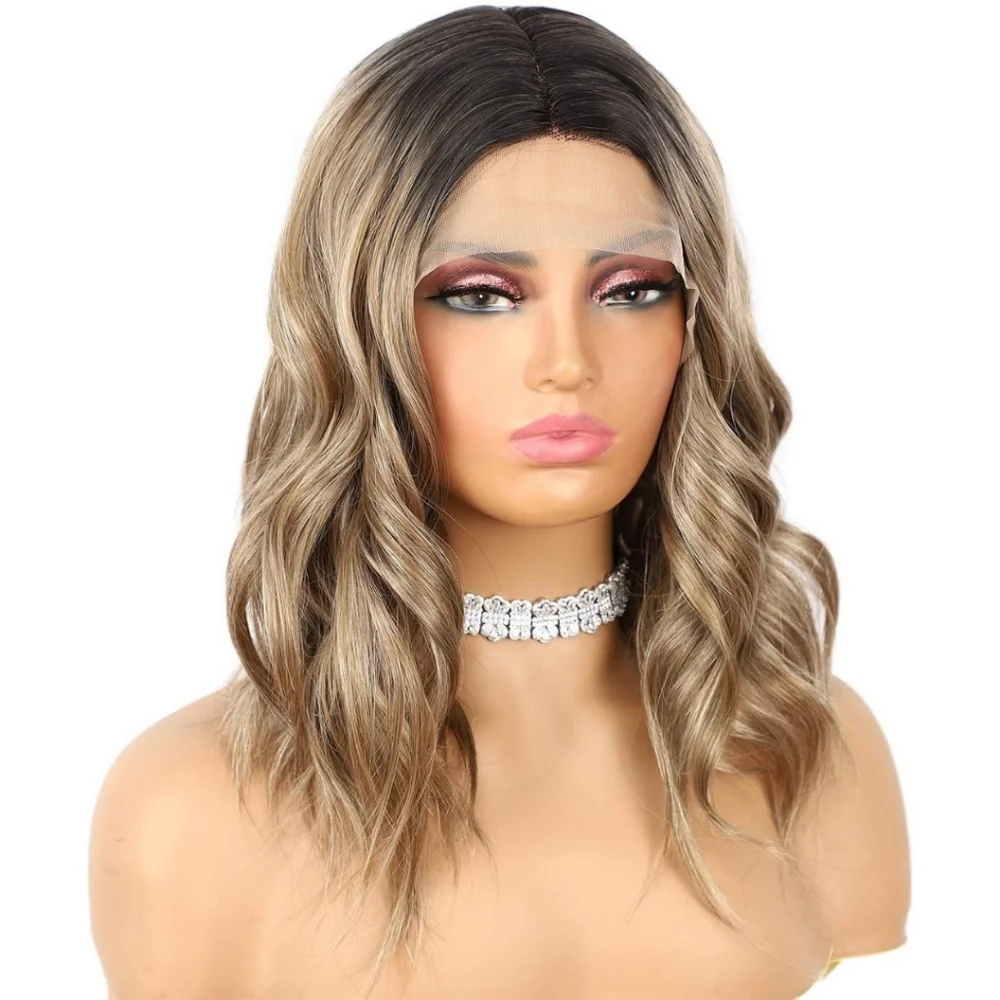 Blooming Hair Strewberry Blonde Lace Front Wig